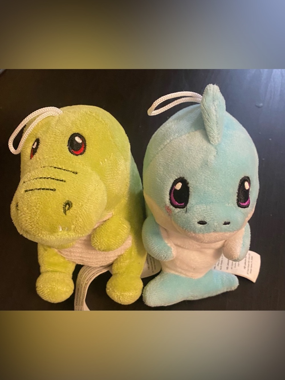 Cute Plush Dolphin & Alligator - Green & Light Blue - Picture 3 of 4